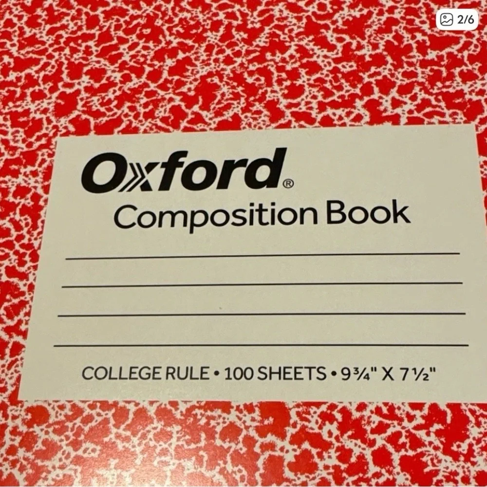 ★ School Supply Bundle 4 Composition Books Post It Notes & 4 Blue Pens